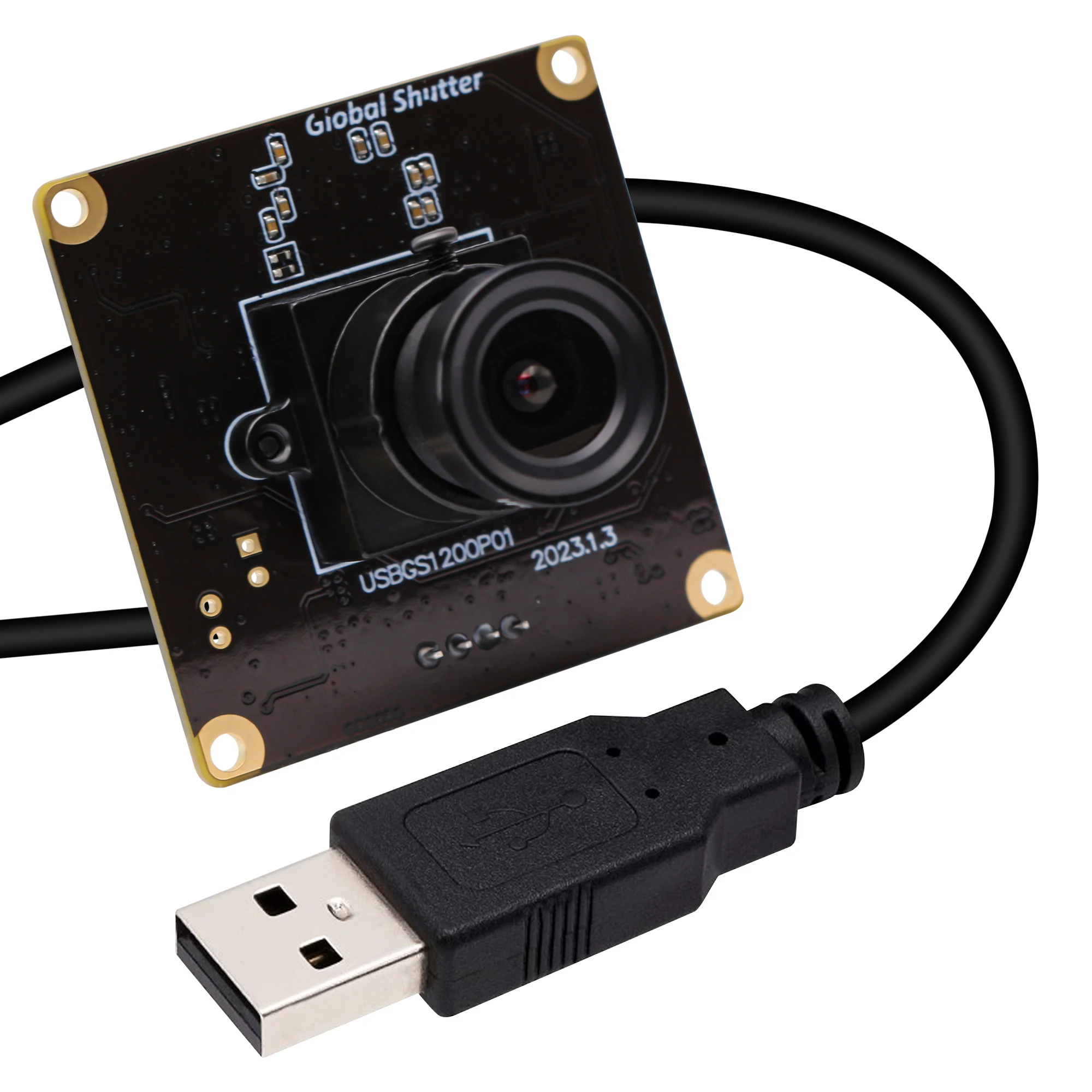 Global Shutter 1080P 90fps USB Camera Module Aptina AR0234 UVC Plug Play Driverless USB Webcam For Windows Android Mac Linux