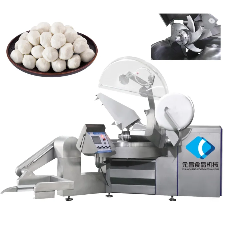Industrial High Speed Meat Chopper Bowl Cutter Chopper Mixer Chopping Machine