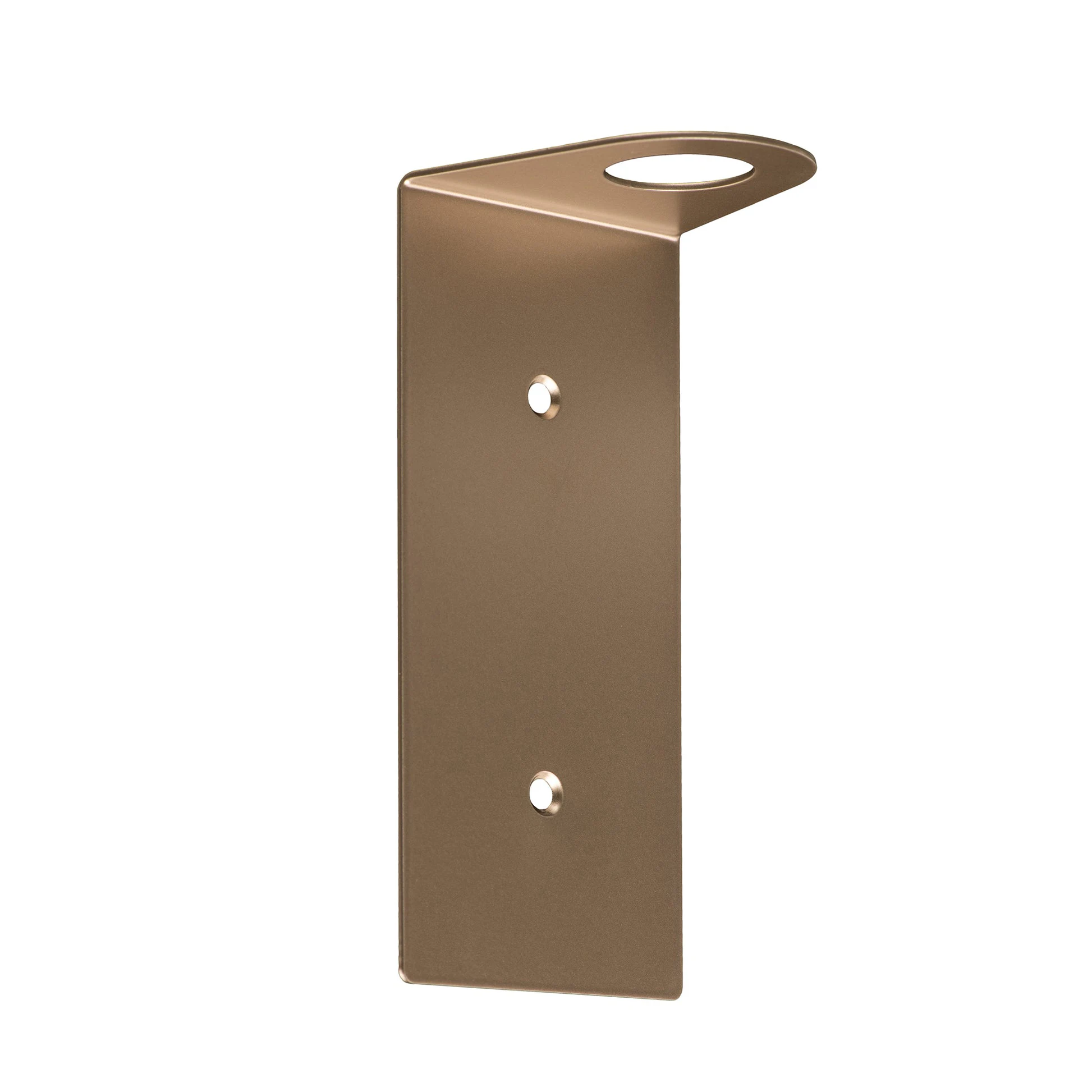 Holmine High quality Painted stainless steel Screw Fixing glue Fixing Wall Mounted pump bottle holder porte-bouteille a pompe