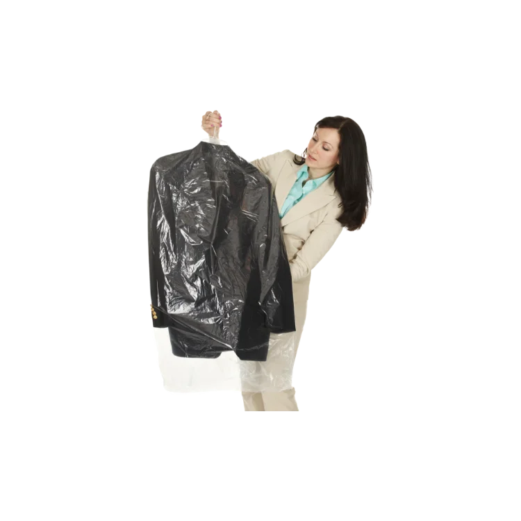 Plastic Customized LDPE Clear Transparent Laundry Dry Cleaning Garment Bag on Roll