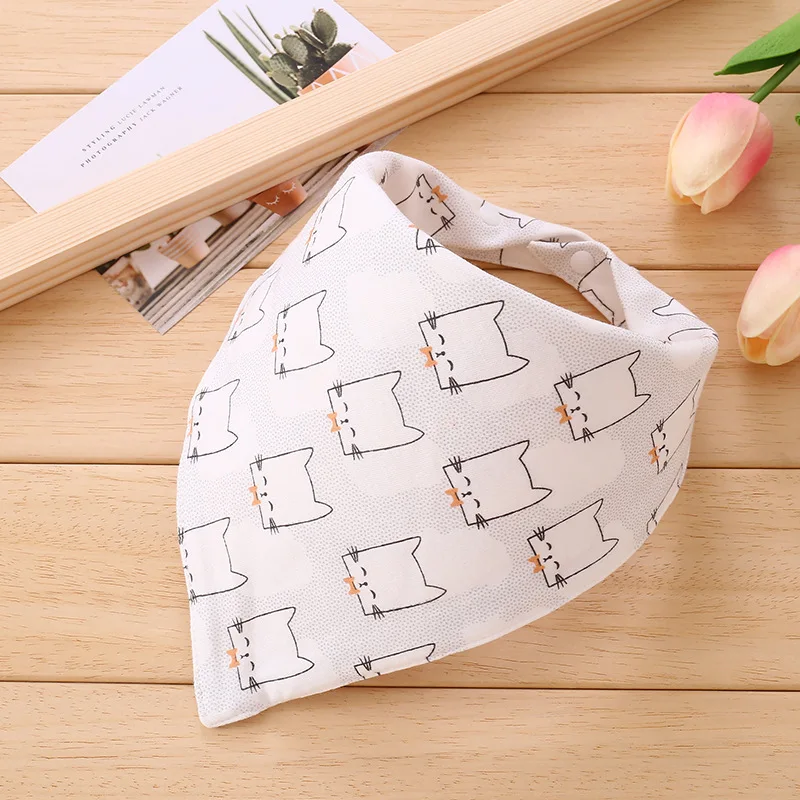 South Korea wholesale 100% cotton dog bandana Floral printed Triangular pet bandana