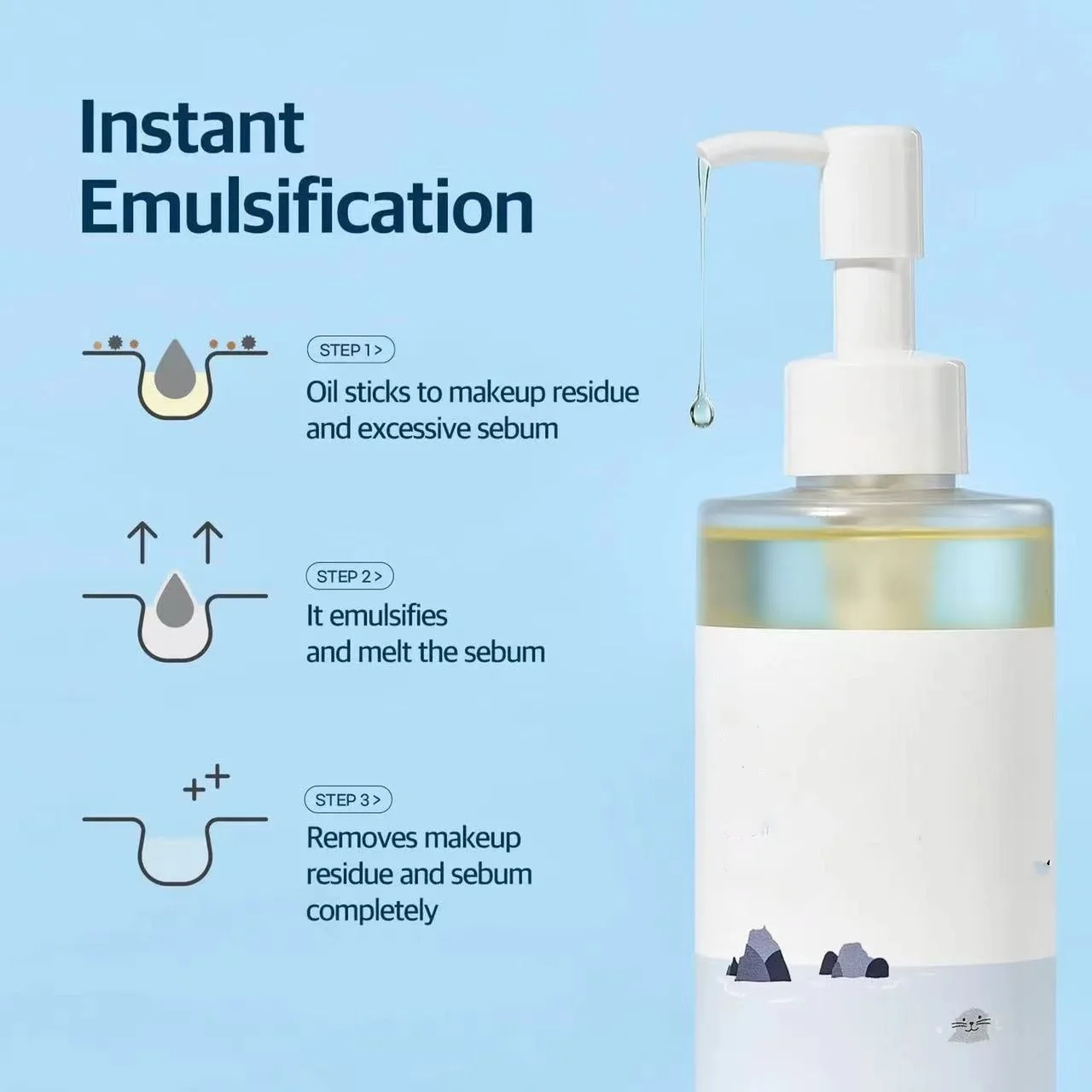 wholesale Deep cleansing of skin pores Large volume of makeup remover oil Removing makeup also hydrates and moisturizes