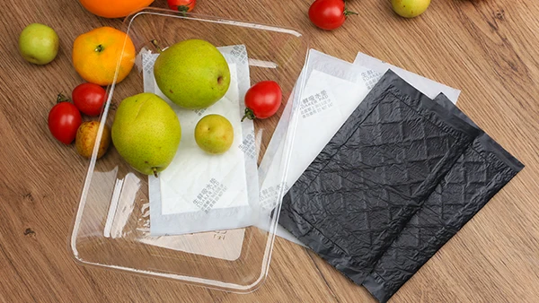 High absorbency biodegradable absorbent pad for meat