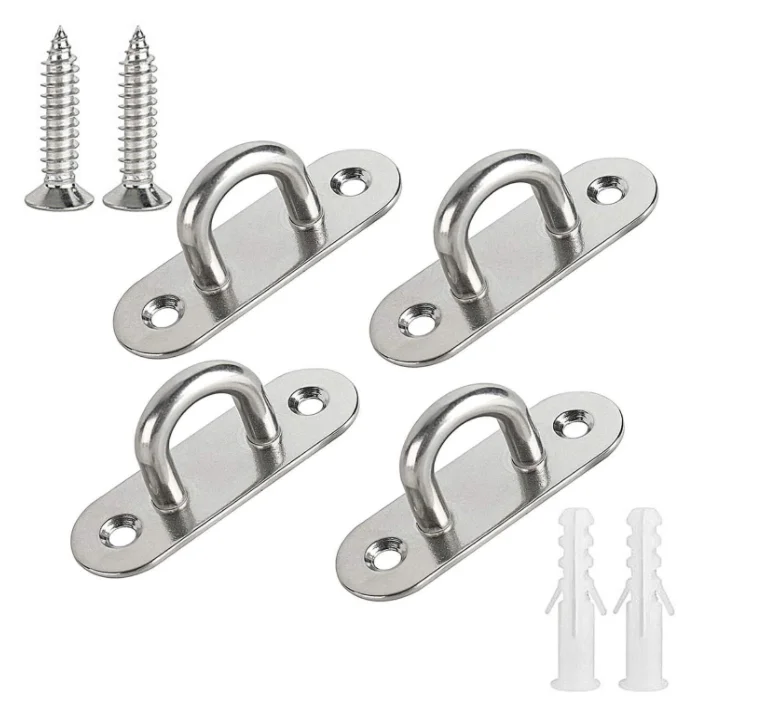 Heavy Duty Ceiling Wall Mount Hanging Hardware Fitting 304 Stainless Steel Ceiling Hook Ring Hooks