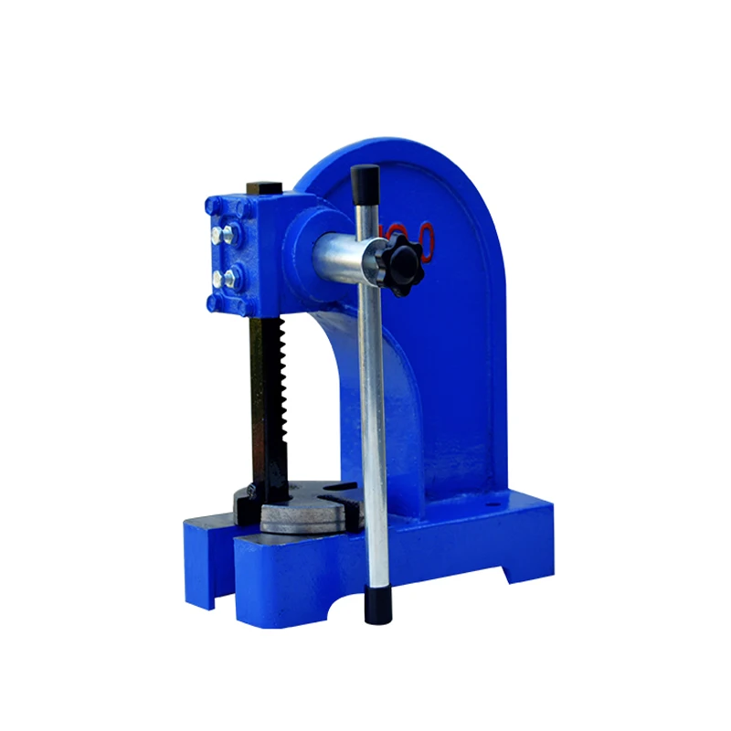 1 ton Hand Press Punch For Stainless Steel Scrap Manual Arbor Press