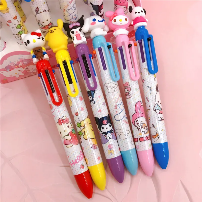 Kawaii школьная канцелярская ручка Kuromi 6 видов цветов KT Мелодия шариковая милая
