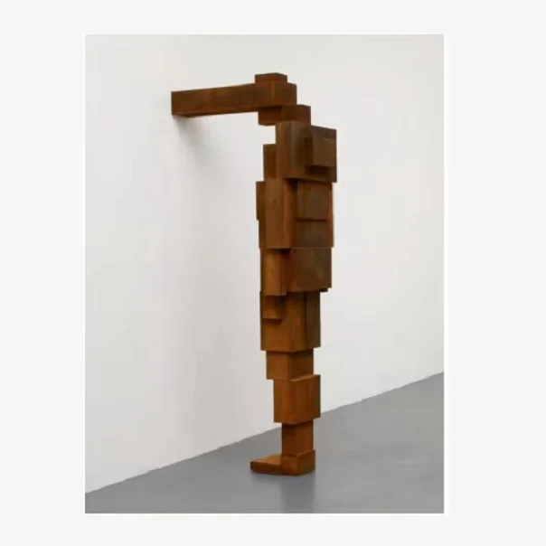 Rusty Metal Garden Abstract Man Life Size Corten Steel Figure Sculpture