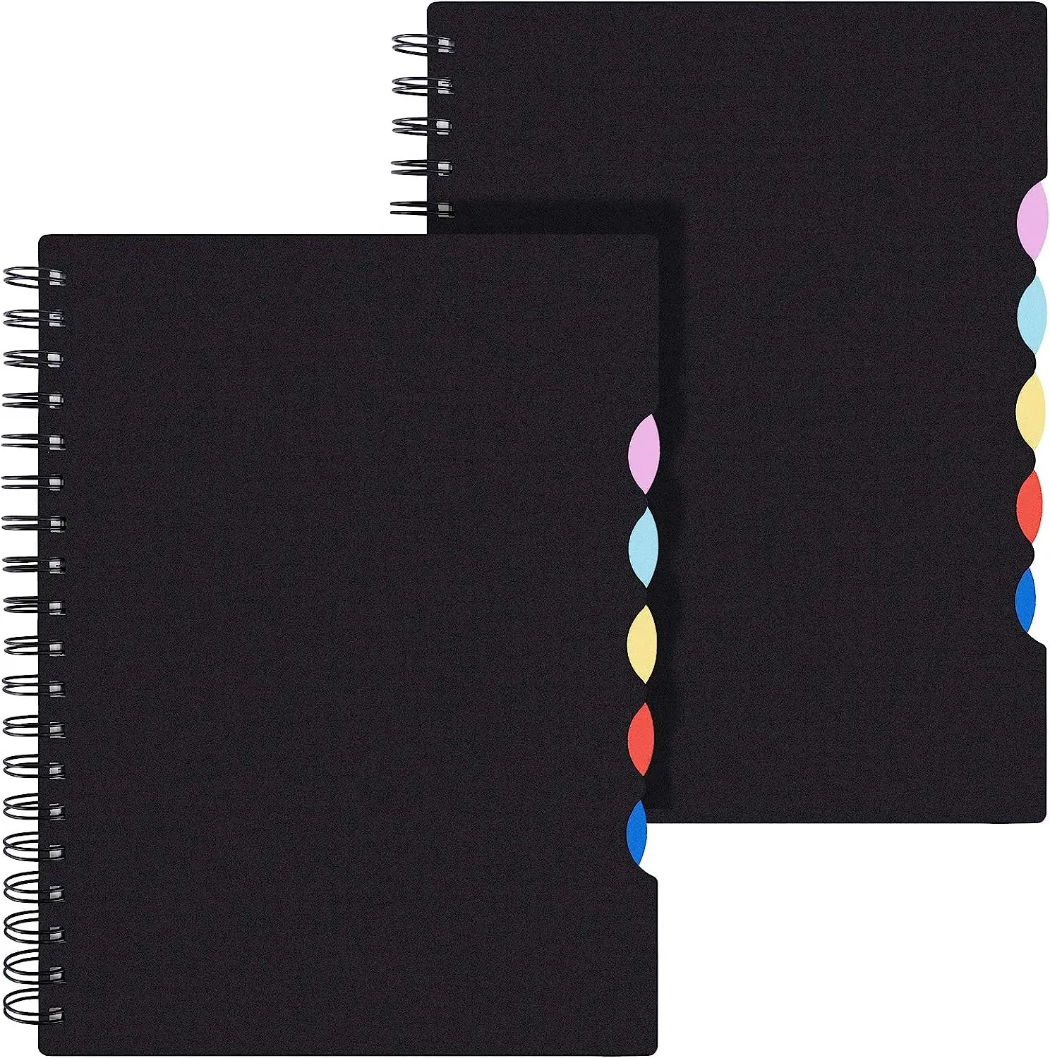 Spiral Journal Notebook Multi Subject Notebook College Ruled with Tabs Lined Journals with Dividers for School Office Supplies