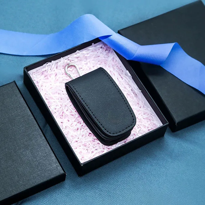 Custom shape PU Leather Pull Type Key Bag Car Key Holder Case New Leather car Key case