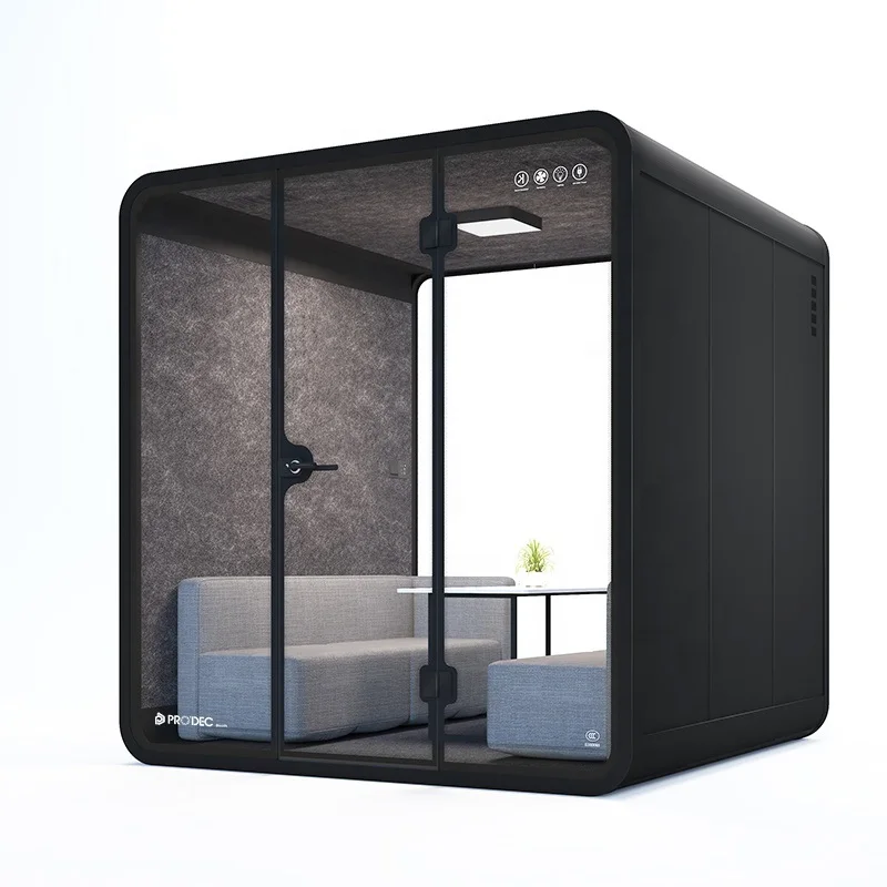 Prefab Office Sound Proof Booth Indoor Outdoor Office Pod Latest Silent Booth Prefab Office Pod