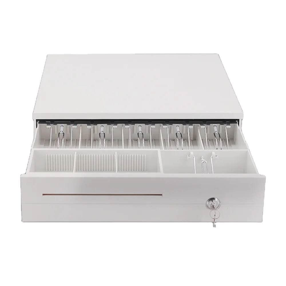 Cedi 405 white orange box big cash register high quality economical electronic usb cash drawer Cashier machine restaurant