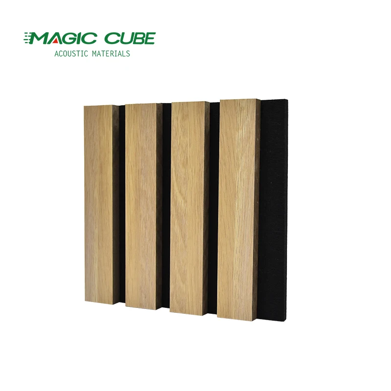 Hot selling soundproof material polyester fiber slat wall panel for wall and ceiling