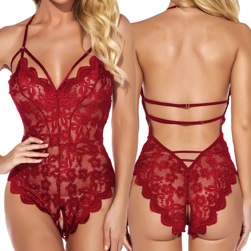 2021 Factory Wholesale Joined Underwear Bloom Lace Backless Night Sexy Lingerie