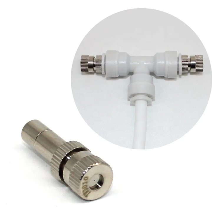 Fogging and Mist Nozzle Low Pressure Brass New Product 2020 Carton Nozzle Spray Stainless Steel Water Nozzle 4 Holes 6 Months WP