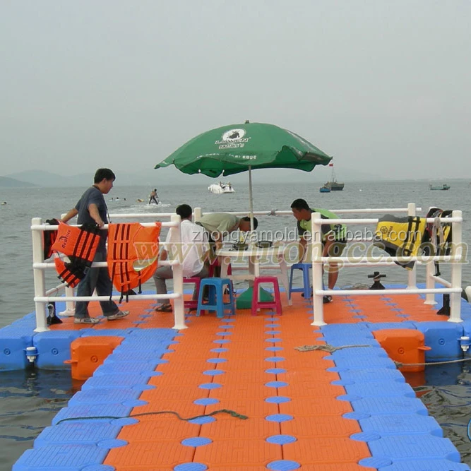 HDPE floating pontoon dock plastic boat jet ski jetty bridge walkway platform floats