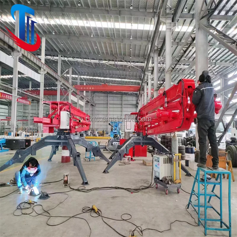 13m 15m 17m mobile spider concrete placing boom concrete spreader
