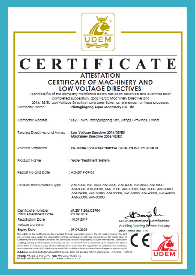 5000LPH Automatic Mineral Water Filtration Plant / UF Filtration System