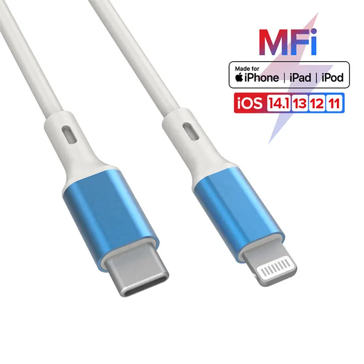 MFI Certified Lighting Cable 8 pin 3ft Original Kablo For iphone MFI Apple Cable Type C to Lighting Charging Cable Sync Cord