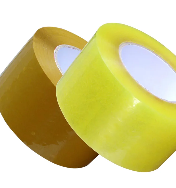 cinta de embalaje transparent and brown tape bopp packing clear adhesive tape
