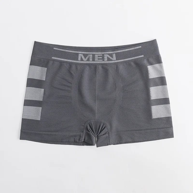 Custom men seamless Boxer Briefs Boys Underwear Shorts Men Boxer  Classic Basic High Elasticity Sexy Boxer
