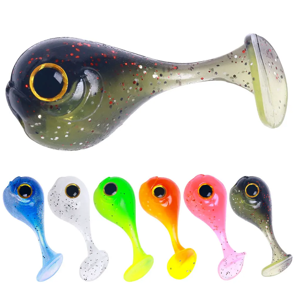10pcs Bag Wholesale 4 5cm 3g Artificial Silicone Rubber Bait Soft Plastic Fishing Lure