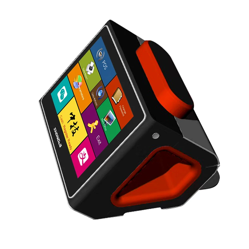 Zhongji A8 Настольный емкостный компьютер Pos терминал клиент Сенсорный экран Windows все в одном машина для продажи/