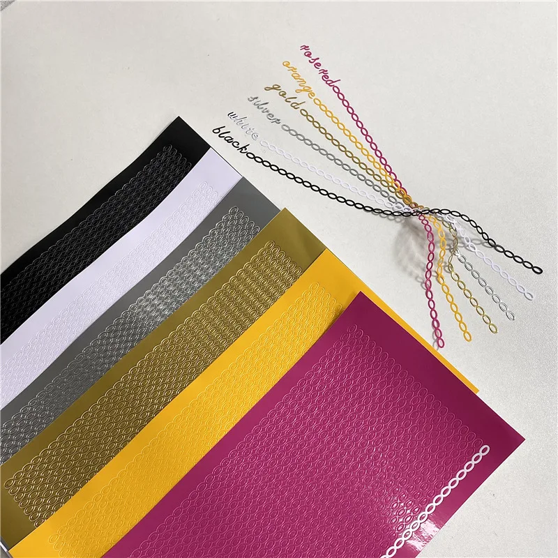 Korean INS Geometric Stickers Creative DIY Chain Decorative Stickers