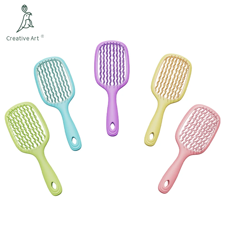 OEM Manufacturer New Design Original Patented Hollow Detangler Hair Brush Anti-static Vented Paddle Detangling Hairbrush
