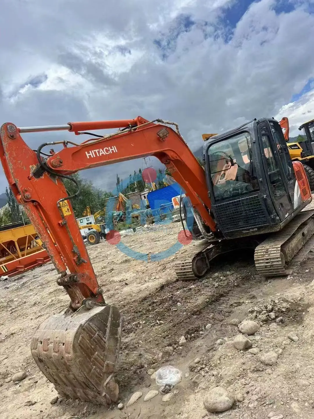 Японский Подержанный мини-экскаватор Hitachi ZX60 Zaxis 60 экскаватор ZX60-5A