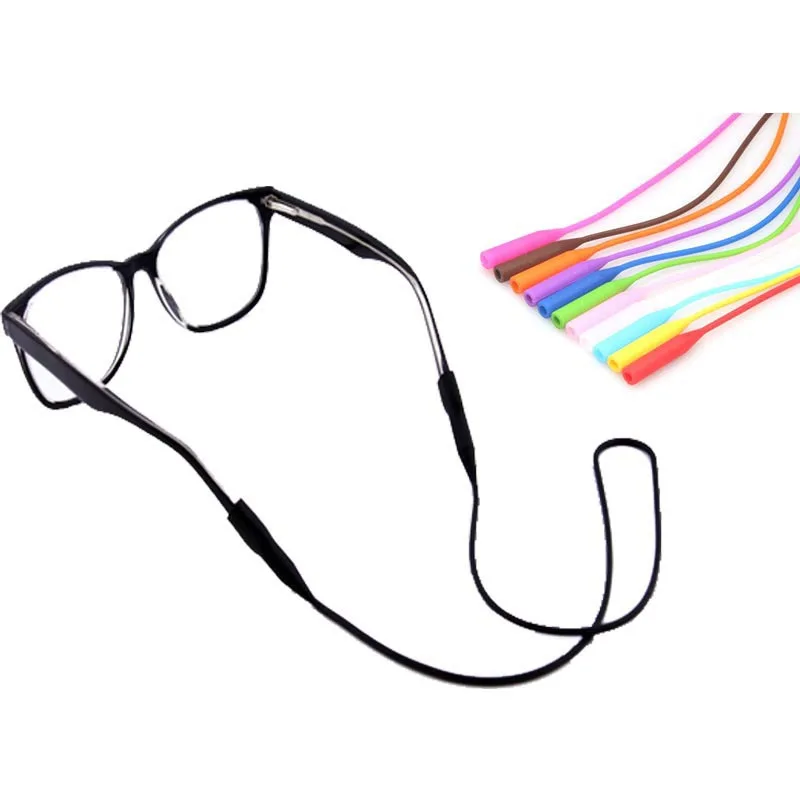 Candy Color Elastic Silicone Eyeglasses Straps Sunglasses Chain Sports Anti-slip String Glasses Ropes