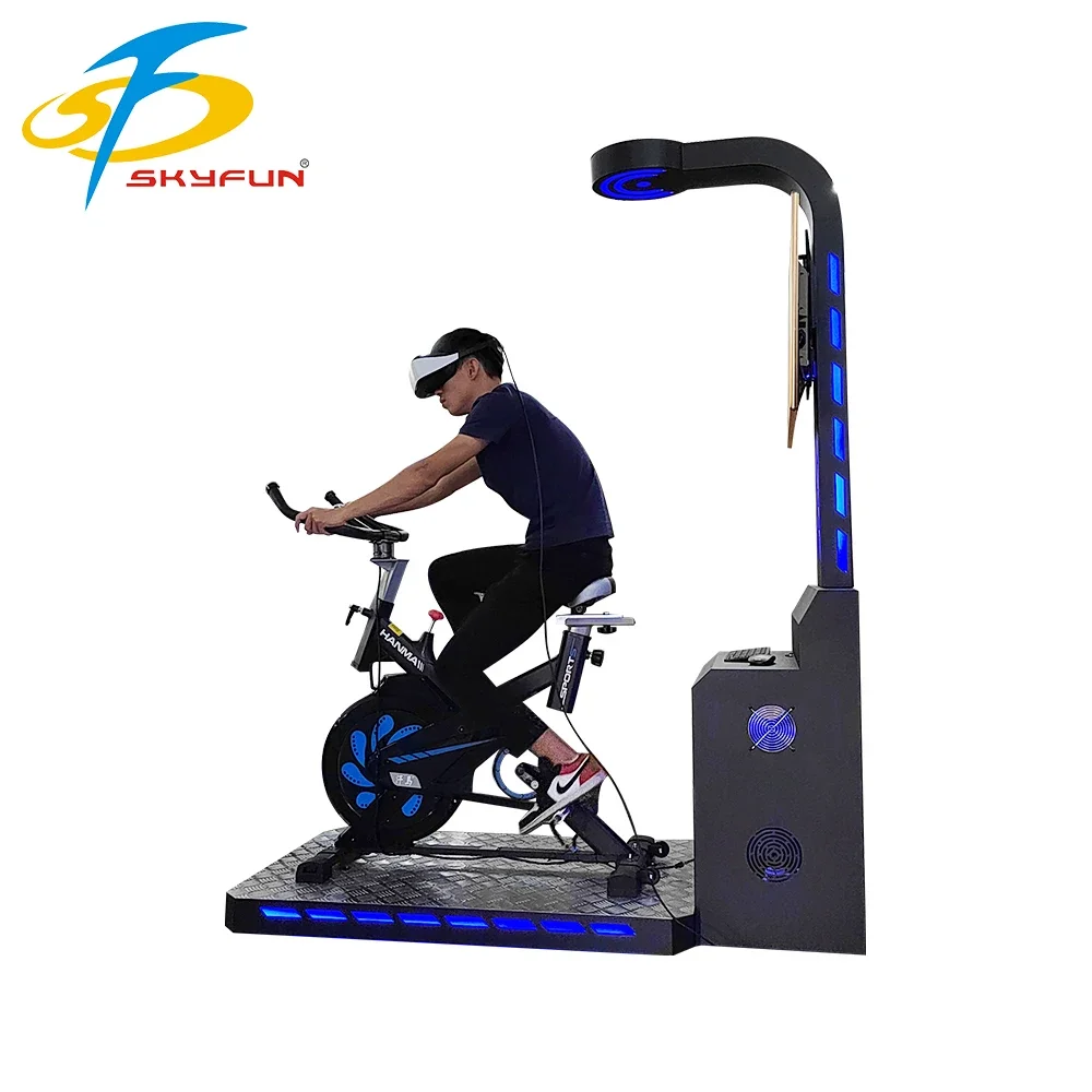 Motion Platform Computer Screen Cycle Game Electric Racing Car Vr Bicycle Simulator Game Machine