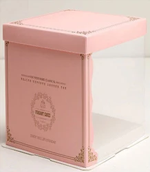 customizable Birthday Tall Transparent PET Packing Clear Plastic cake box clear cake box transparent cake box transparent