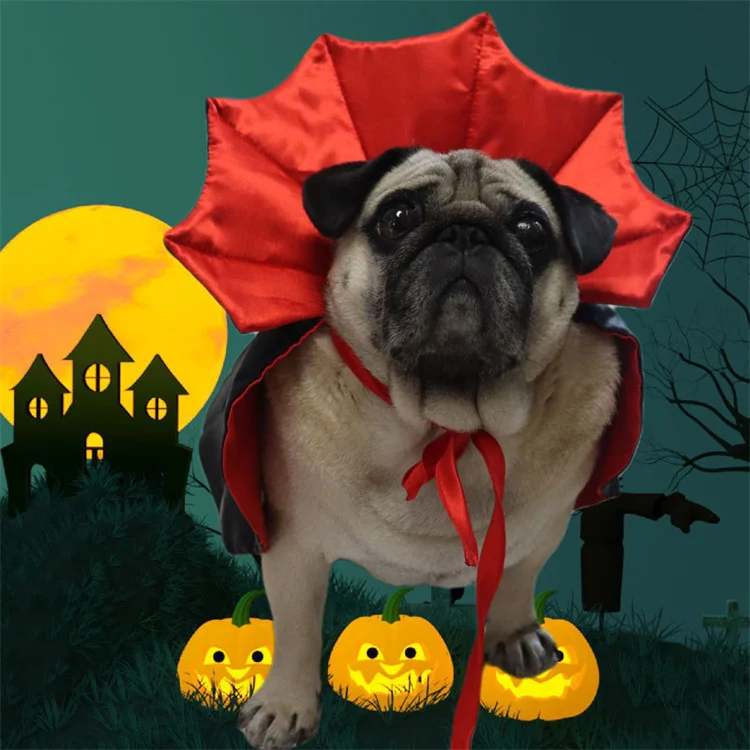 Funny Vampire Devil Costume Dog Halloween Cloak Cape dog cosplay clothing for Small Medium Large Dogs