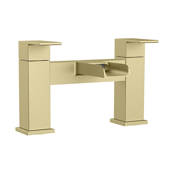 Matt Black Bathroom Sink Faucet Double Lever Handle 2 Holes Vanity Basin Mixer Tap Deck Mount UK Bath Faucets
