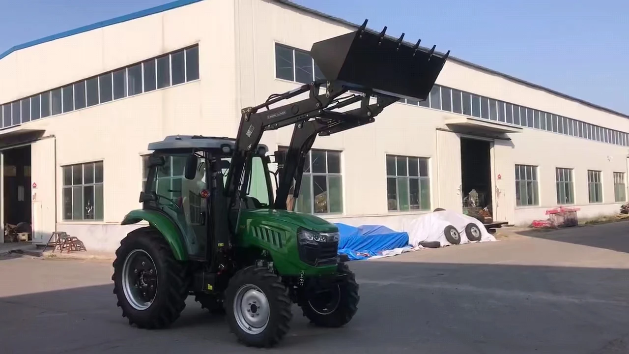 Hot Sale Farm Equipment Mini 4x4 Tractor with Front End Loader