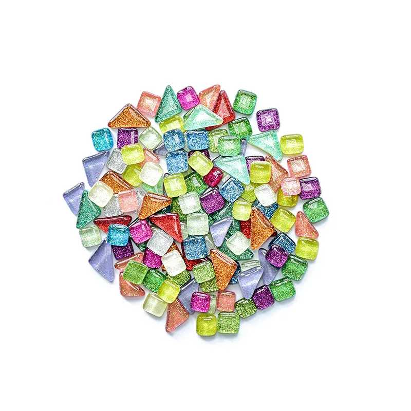 Crystal Mosaic Tiles Squares Stained Glass For Crafts Supplies Diy Picture Frames Handmade Jewelry Coasters Art Decoration