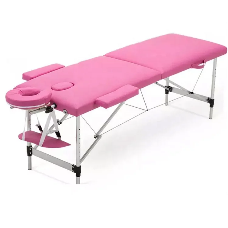 New Design 2 Section Foldable Aluminum Portable Massage Bed Massage Table For Spa