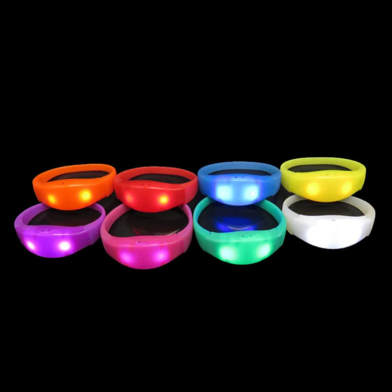 Supplies With Control LED Birthday Flashing Wristband Silicon Bracelet LED Light up Parties Big Events wedding and party