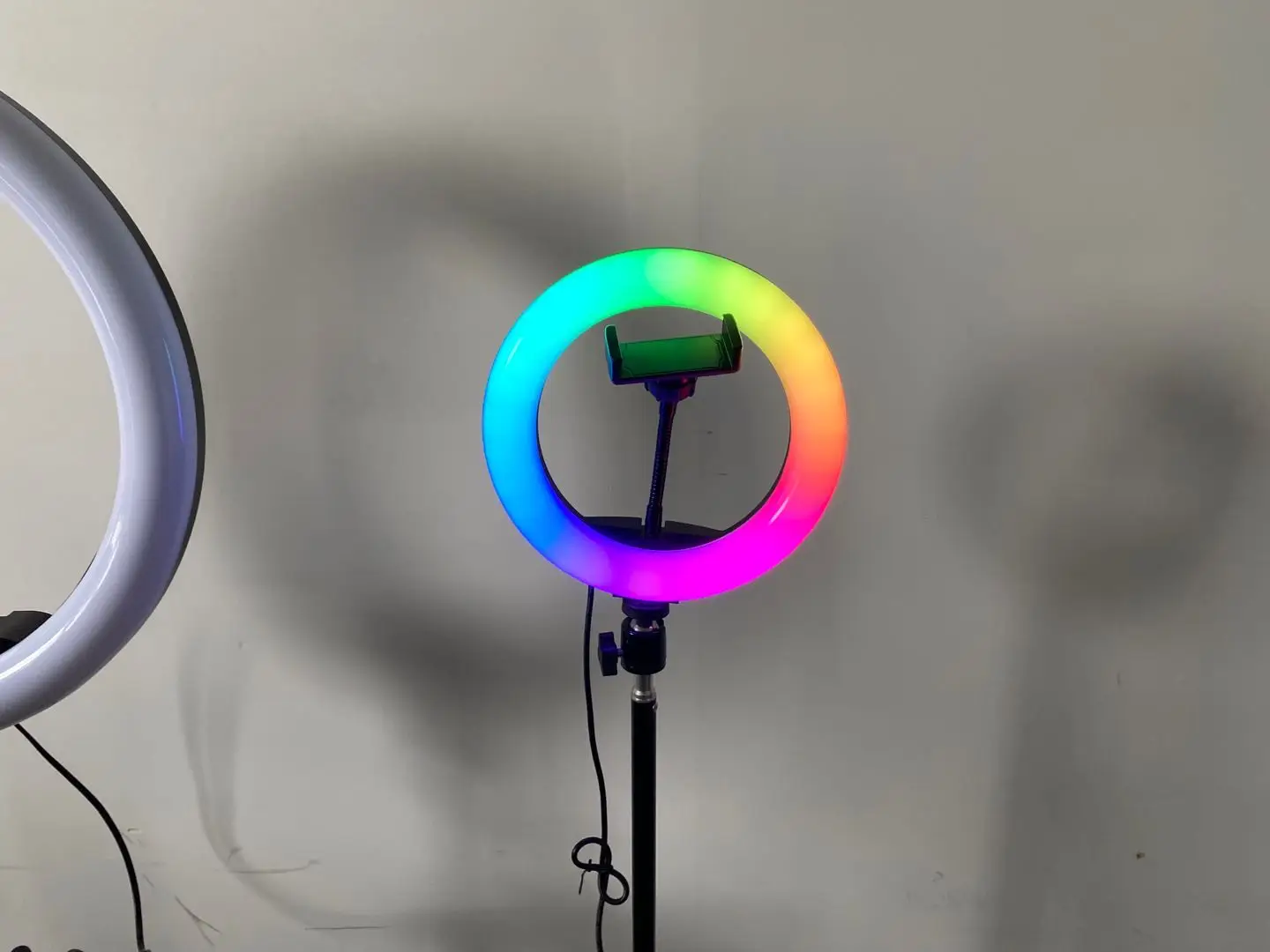 
LED Studio Camera Photo Phone Video Light Lamp With Tripods Selfie Stick Ring Table Fill Light bower ring light 