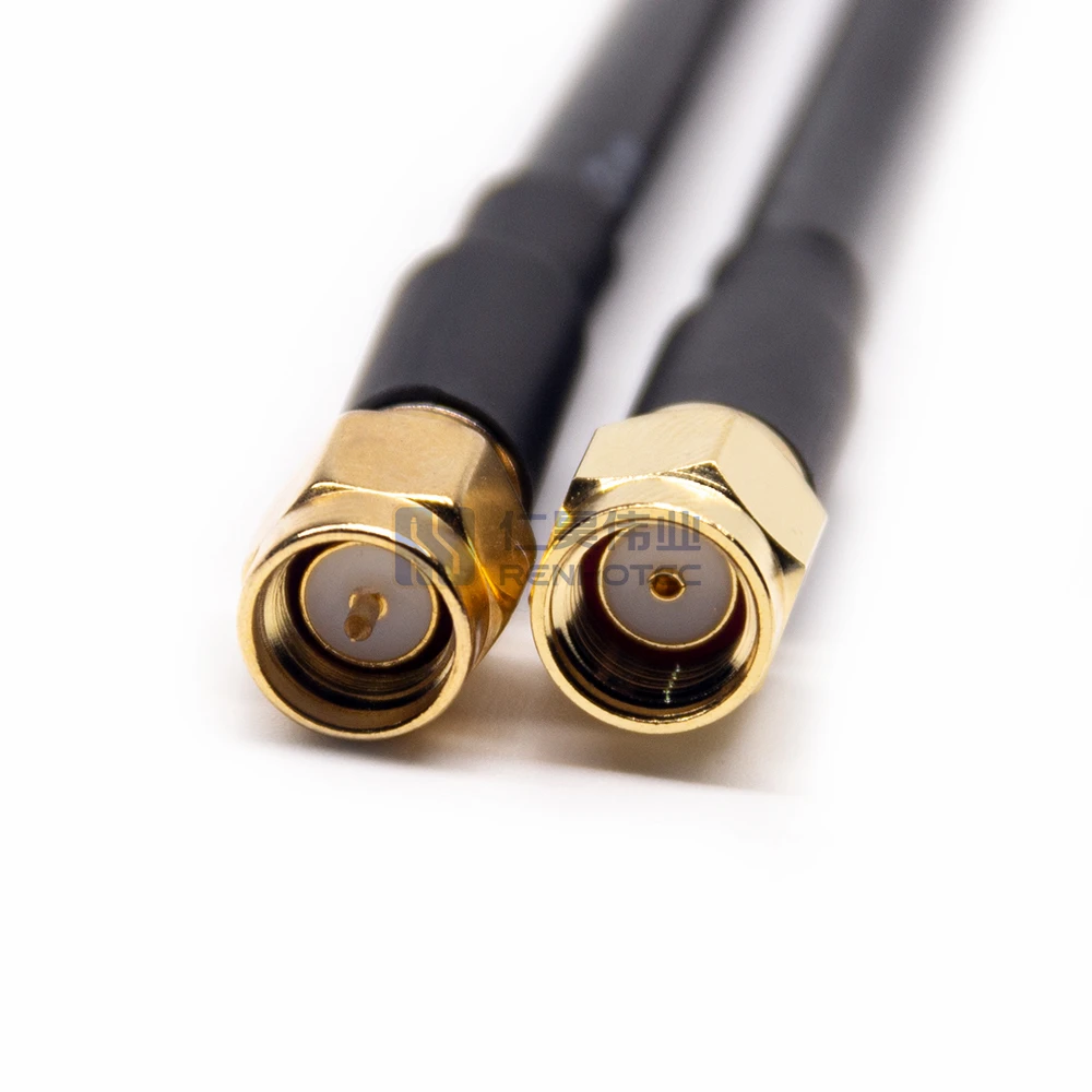 SMA Male to SMA Male Cable Assembly Crimp RG223 Solder Extension