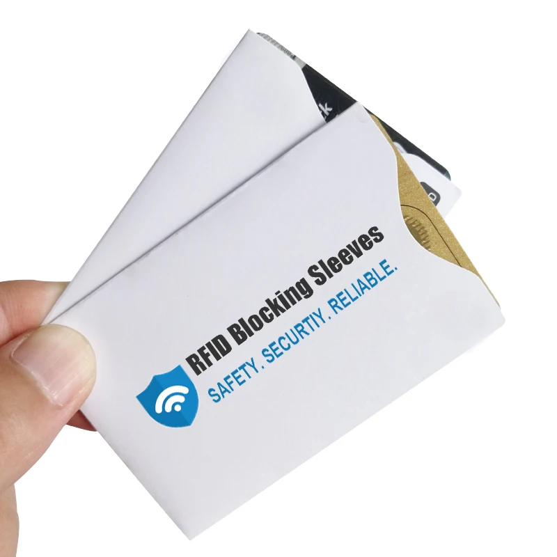  Алюминиевая бумага полноцветная печать Защита кредитных карт RFID Блокировка держатель карты