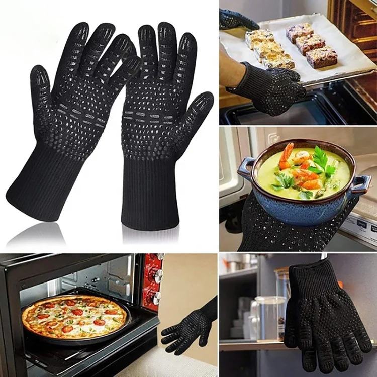 High quality Elclusive Heat Resistant Oven Gloves Withstand Extreme Heat 1472f Bbq Grill Gloves
