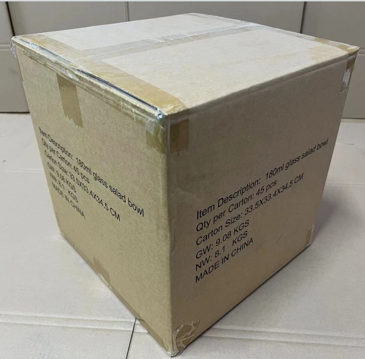 В наличии на складе 180 мл стеклянная миска для микроволновой печи чаша фруктов смешивания