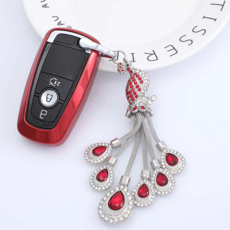 Модный Роскошный чехол для автомобильного ключа из ТПУ, высококачественный мягкий материал, водонепроницаемый держатель для ключа Ford key