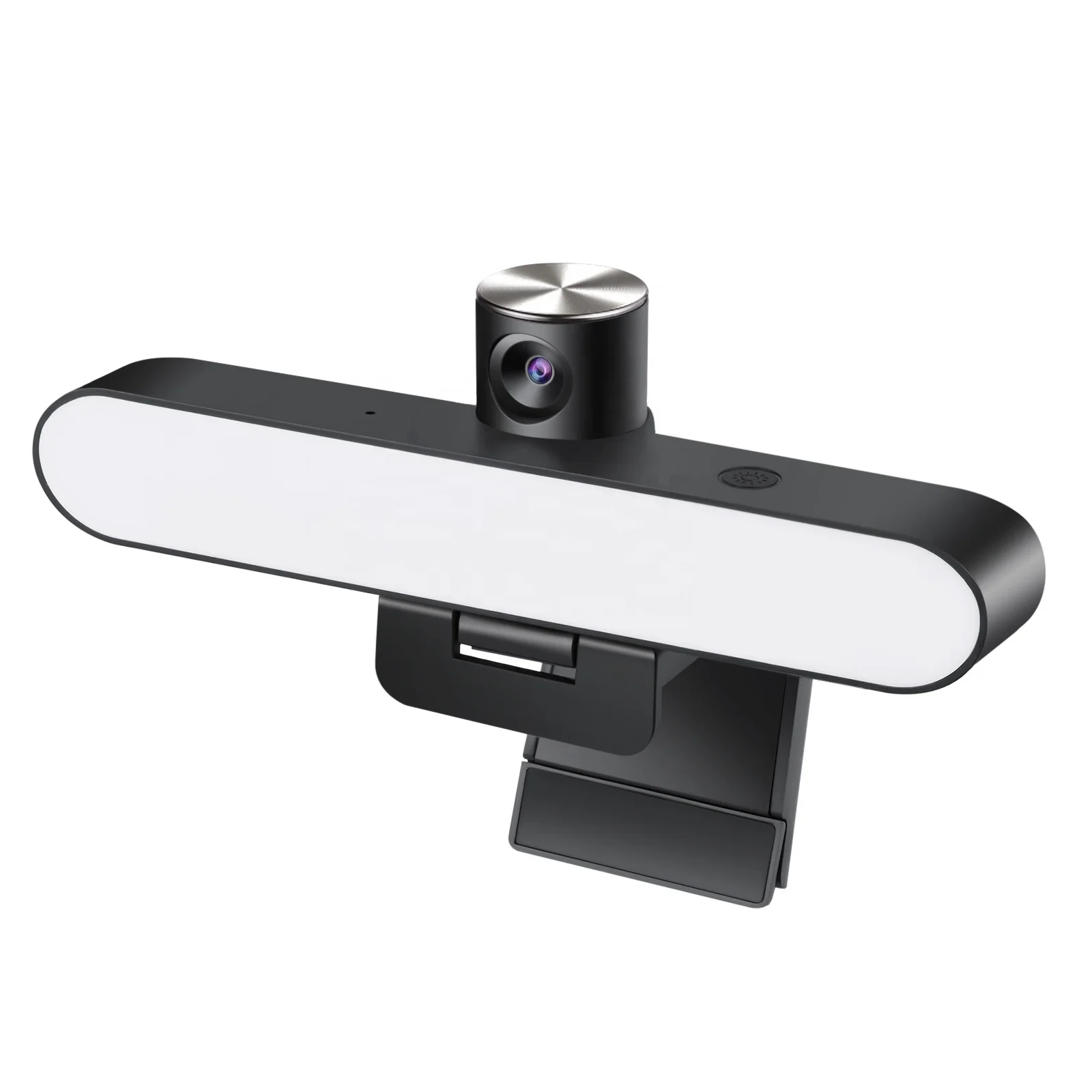 Auto Focus 1080P Webcam with Microphone for Desktop Miracles Streaming Webcam with 3-Level Brightness Adjustable Ring Light