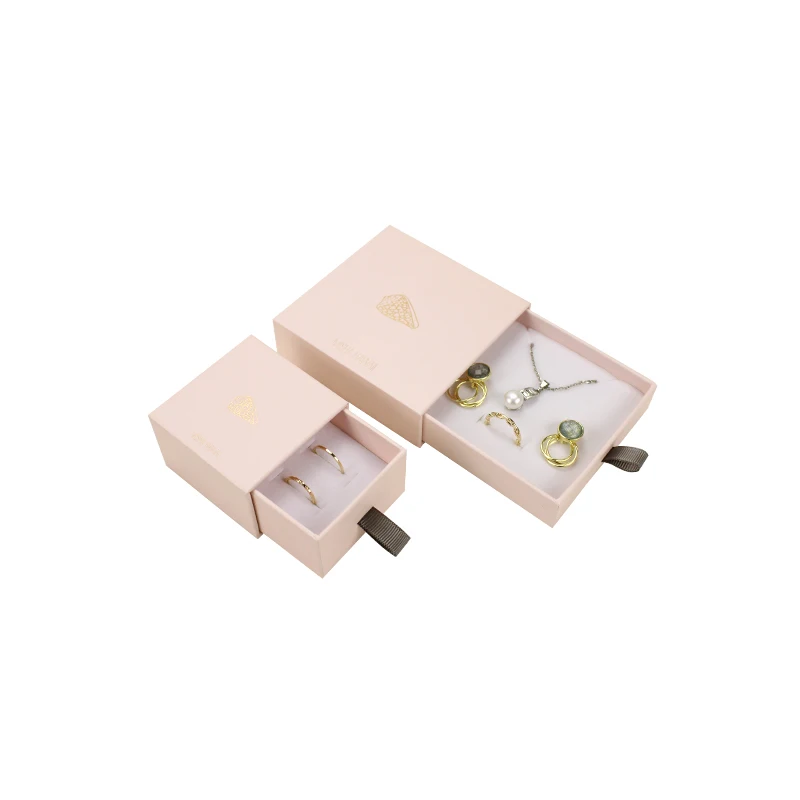 Торговая гарантия, индивидуальный логотип, Розовый бархатный ящик для ювелирных изделий, детский набор