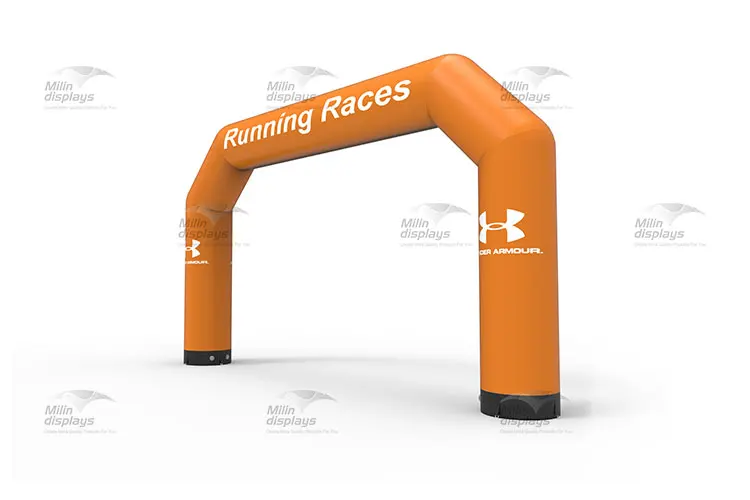 Custom Outdoor Air Sealed Column Sport Start and Finish Line Airtight Arches Race Advertising Inflatable Archway For Sale