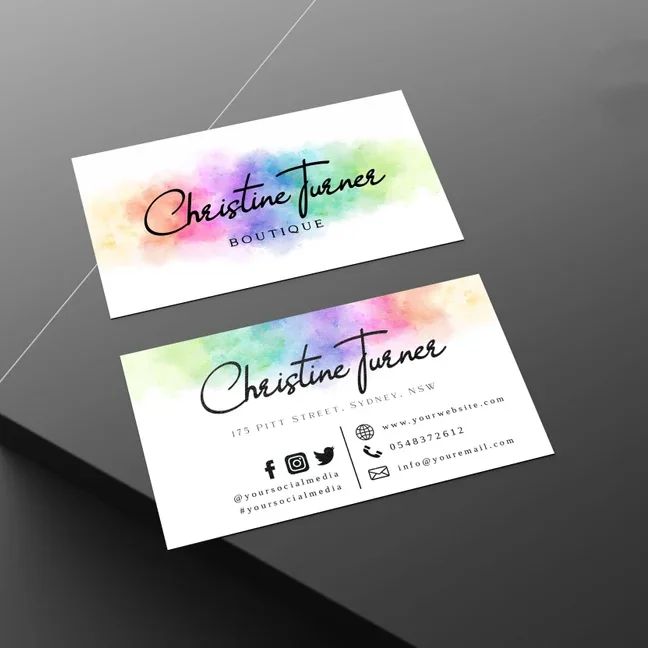 Low Price Guaranteed Quality business card Cheap Small high quality beautiful customized Colored Business Cards