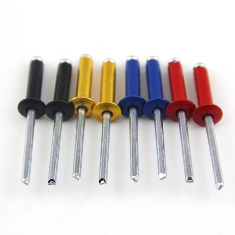 Promotion! Factory prices wholesale colored remaches pop dome head open end aluminum blind pop rivets