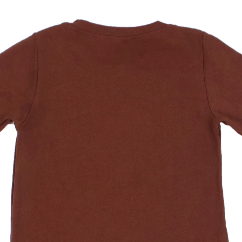 
Brown Color Boutique Fashion Shirts Baby Long Sleeve Top Quality Shirt Top For Boys 